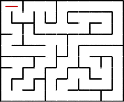 dfs traversal of a maze