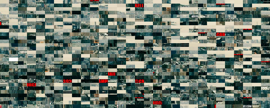 Scrambled tiled image