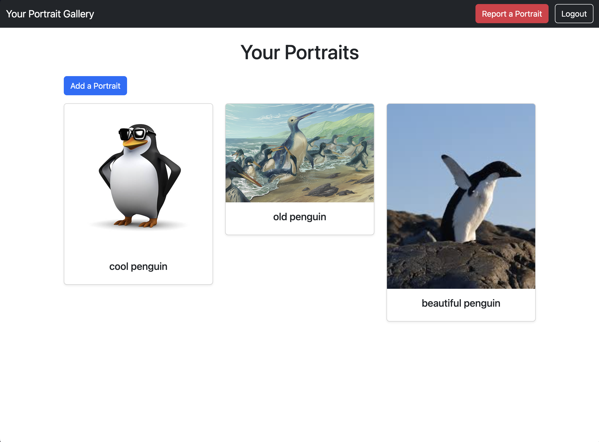 image of gallery page